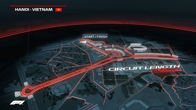 Mô phỏng đường đua F1 tại Hà Nội