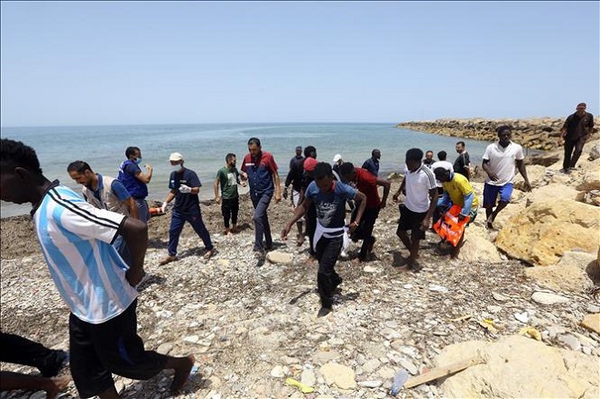 Hình ảnh người di cư tại Libya 