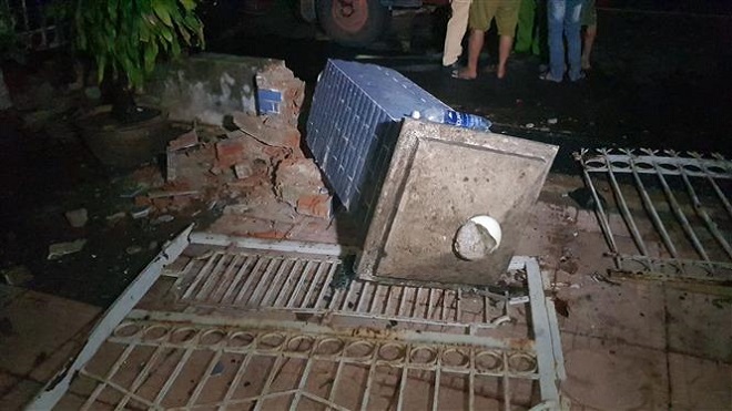 HIện trường vụ tai nạn