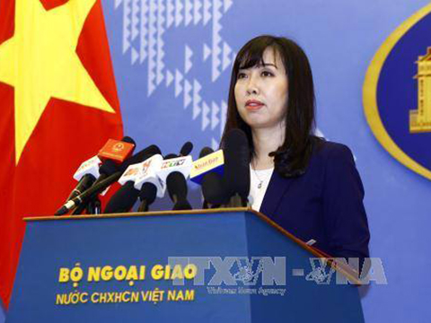 Người phát ngôn Bộ Ngoại giao Lê Thị Thu Hằng. Ảnh: An Đăng/TTXVN