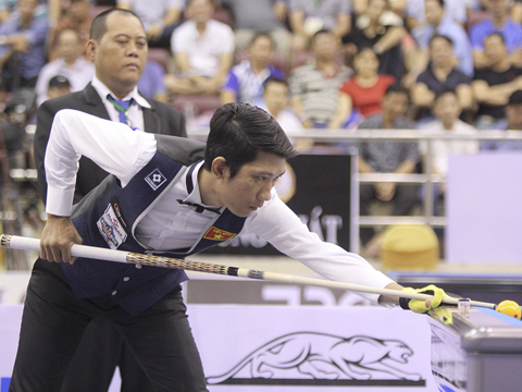 Ngô Đình Nại đang là thần tượng của rất đông người yêu billiards nước nhà. Ảnh: LG