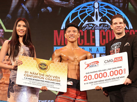Hoa hậu Lan Khuê tiếp tục là giám khảo của giải thể hình Muscle Contest mùa 2 năm nay. Ảnh: TT