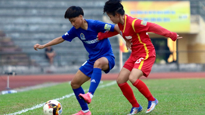 TNG Thái Nguyên đánh bại TP.HCM 2 đế 4 bàn không gỡ chiều 23-9. Ảnh: PH