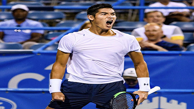 Tay vợt gốc Việt Thái Sơn Kwiatkiowski đang có thứ hạng rất cao ở ATP. Ảnh: ATP