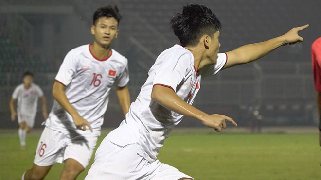 U19 Việt Nam chỉ thắng U19 Guam 4-1 và thua xa hiệu số U19 Nhật Bản. Ảnh: Linh Phạm