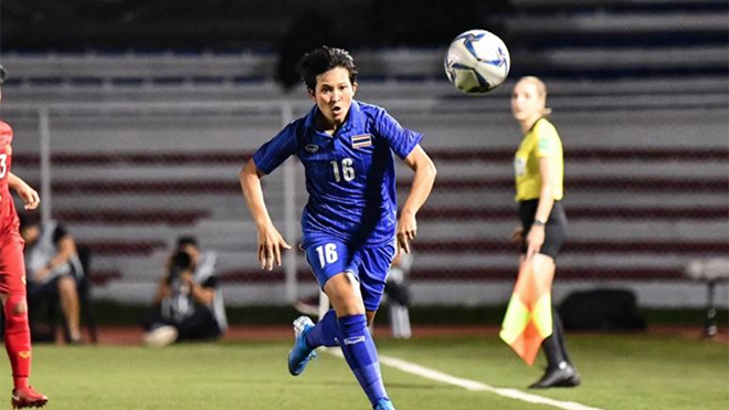 Sangchan khi chạm trán đội tuyển nữ Việt Nam ở SEA Games 30 năm ngoái