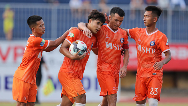 Đức Chinh đến T.Bình Định giúp HLV Nguyễn Đức Thắng có đội hình đầy chiều sâu ở mùa giải 2022. Ảnh: SHB DN