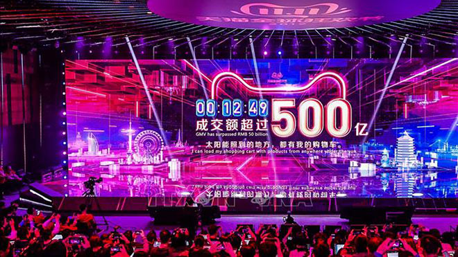 Alibaba đạt doanh thu vượt mốc 30 tỷ USD trong ngày mua sắm 'độc thân'