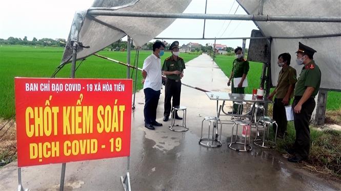 Dịch COVID-19: Thái Bình phong tỏa thôn có người dương tính với SARS-CoV-2