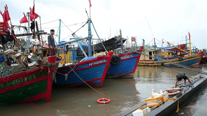 Bão số 2 sức gió mạnh cấp 8, giật cấp 10, cách bờ biển các tỉnh Thái Bình-Nghệ An khoảng 120km