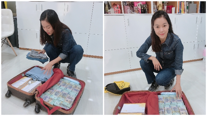  'Bà trùm Hoa hậu' Phạm Kim Dung mang vali tiền đến cứu trợ miền Trung