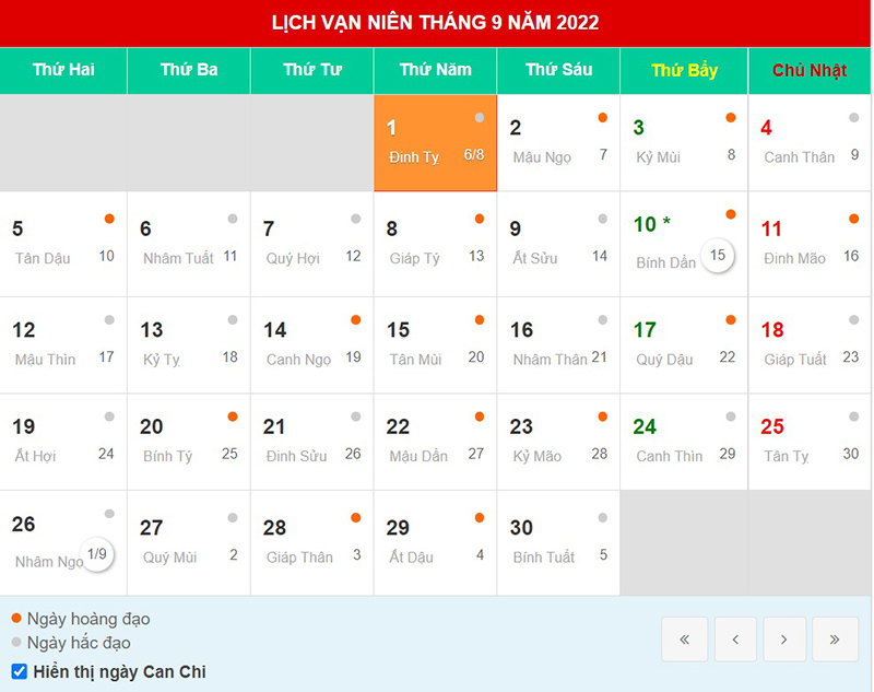 ngày tốt tháng 9/2022, ngày tốt tháng 9, ngày hoàng đạo tháng 9, ngay tot thang 9, Ngày hoàng đạo tháng 9, Ngày tốt tháng 9/2022, Ngày tốt tháng 8 năm Nhâm Dần, ngay tot