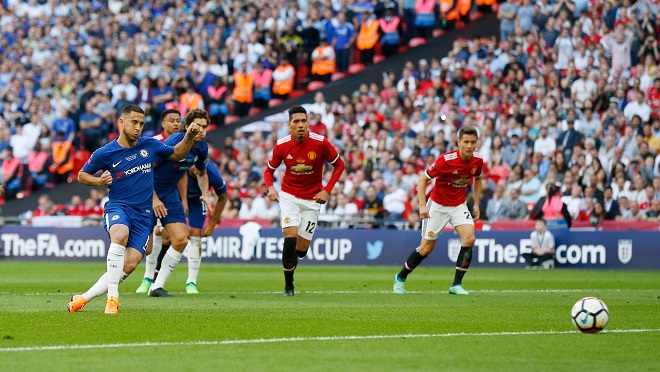 Chelsea 1-0 Manchester United: Hazard tỏa sáng. M.U nhìn Chelsea giành FA Cup