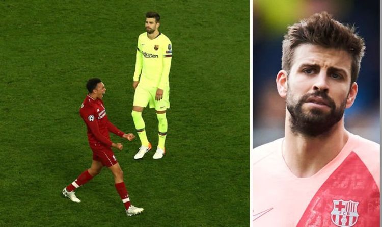 pique, barca, barcelona, liverpool, gerard pique, champions league, anfield, as roma