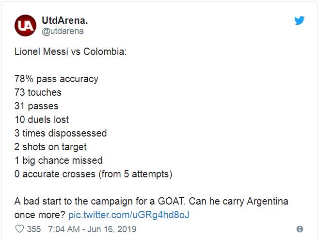 Kết quả Argentina vs Colombia, video Argentina vs Colombia, ket qua bong da, kết quả bóng đá, copa america 2019, lịch thi đấu copa america 2019, lịch copa america, Messi