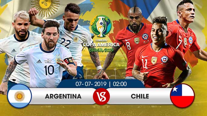 TRỰC TIẾP BÓNG ĐÁ Argentina vs Chile (02h ngày 7/7)