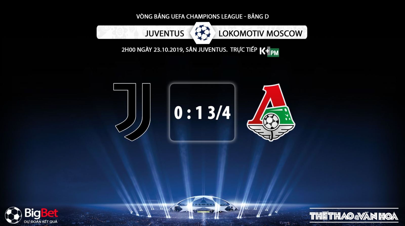 Juventus vs Lokomotiv Moscow , ket qua bong da hôm nay, Juventus đấu với Lokomotiv Moscow, keo bong da, K+, K+PM, xem bóng đá trực tuyến, Cúp C1, K+PC, Juventus, soi kèo bóng đá