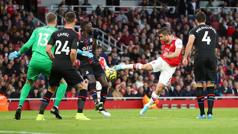 Ket qua bong da, kết quả bóng đá, Arsenal 2-2 Crystal Palace, kết quả Arsenal đấu với Crystal Palace, bảng xếp hạng bóng đá Anh, bxh ngoại hạng Anh, Arsenal