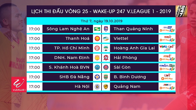 Lịch thi đấu V League, VTV6, VTV5, lịch thi đấu bóng đá hôm nay, trực tiếp bóng đá, truc tiep bong da, trực tiếp TPHCM HAGL, xem trực tiếp TPHCM HAGL ở đâu, bxh V League