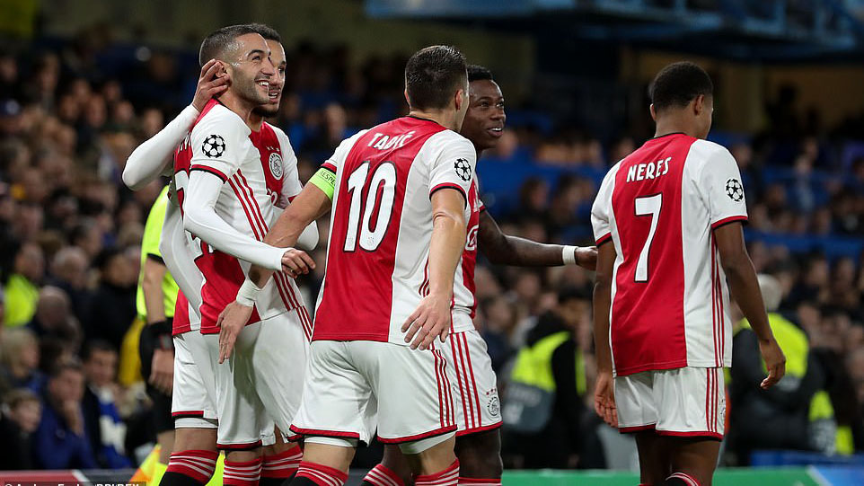 ket qua bong da hôm nay, trực tiếp bóng đá, thẻ đỏ, Daley Blind, ket qua bong da, lich thi dau bong da hom nay, bong da hom nay, Joel Veltman, penalty, Cúp C1, Chelsea, Chelsea vs Ajax, Lampard, K+, K+PM, K+PC