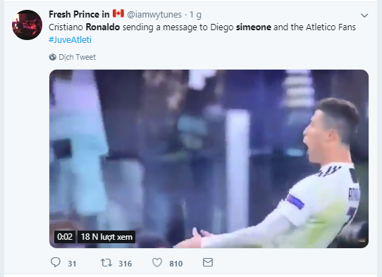 Cristiano Ronaldo, Juventus 3-0 Atletico, Kết quả bóng đá, ket qua bong da, Kết quả Cúp C1, Ronaldo lập hat-trick, video clip Juventus 3-0 Atletico, ronaldo