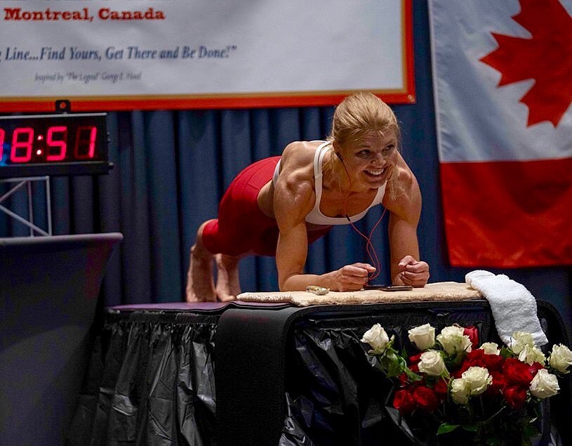 plank, yoga, Dana Glowacka, kỷ lục thế giới