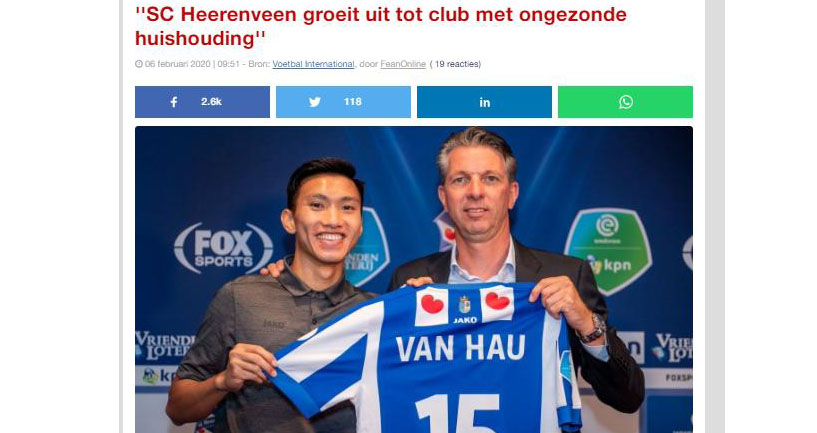 Văn Hậu, Heerenveen, Văn Hậu thi đấu cho Heerenveen, truc tiep bong da hôm nay, trực tiếp bóng đá, truc tiep bong da, lich thi dau bong da hôm nay, bong da hom nay