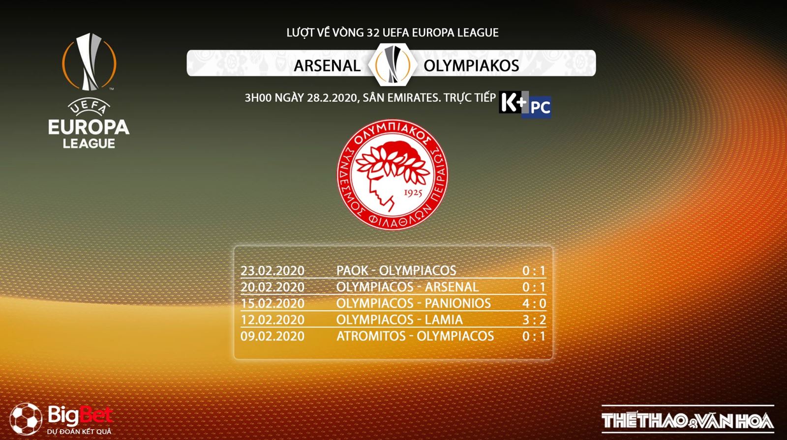 Arsenal vs Olympiacos, Arsenal, Olympiacos, trực tiếp Arsenal vs Olympiacos, nhận định Arsenal vs Olympiacos, dự đoán Arsenal vs Olympiacos, Cúp C1, K+PC, K+PM