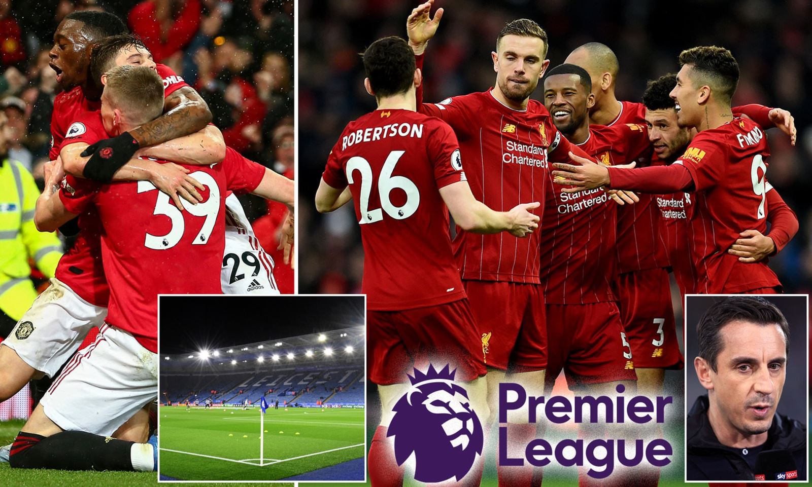 bóng đá, bong da hom nay, gary neville, ryan giggs, premier league, ngoại hạng anh, covid-19, virus corona, mu, liverpool
