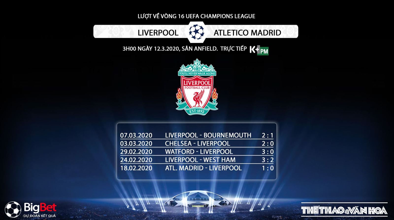 Liverpool vs Atletico Madrid, Liverpool, Atletico Madrid, trực tiếp bóng đá, lịch thi đấu bóng đá, bóng đá, bong da, Cup C1, K+PM, K+PC, trực tiếp bóng đá