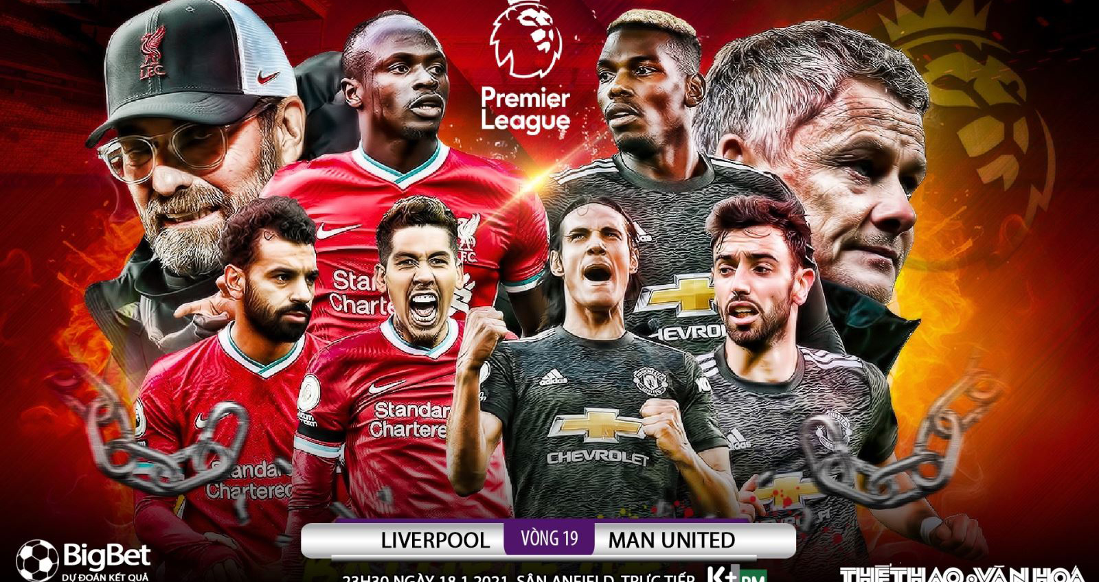 Trực tiếp Liverpool vs MU. K+, K+PM trực tiếp bóng đá Anh hôm nay. Xem