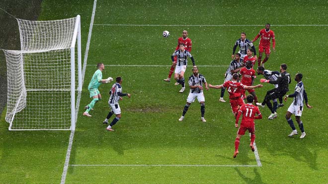 Liverpool, West Brom 1-2 Liverpool, Alisson ghi bàn, thủ môn Liverpool ghi bàn, kết quả bóng đá Anh, bảng xếp hạng Ngoại hạng Anh, cuộc đua top 4 ngoại hạng Anh
