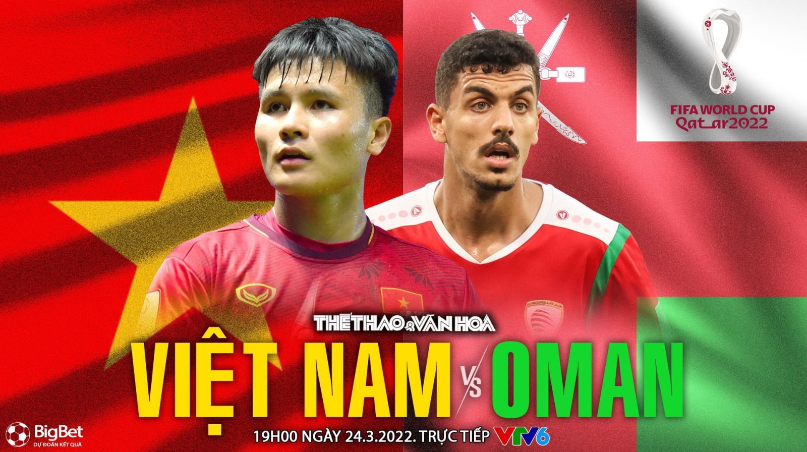 VIDEO Việt Nam vs Oman: VTV6 trực tiếp bóng đá, soi kèo nhà cái (19h00 hôm nay). VTV5, VTV6 trực tiếp bóng đá VN vs Oman, vòng loại World Cup 2022.