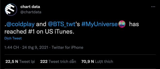 BTS, BTS tin tức, BTS thành viên, Kpop, ARMY, BTS My Universe, My Universe, Coldplay, Chris Martin, BTS youtube, BTS idol, BTS profile, BTS song, BTS ca khúc, BTS album