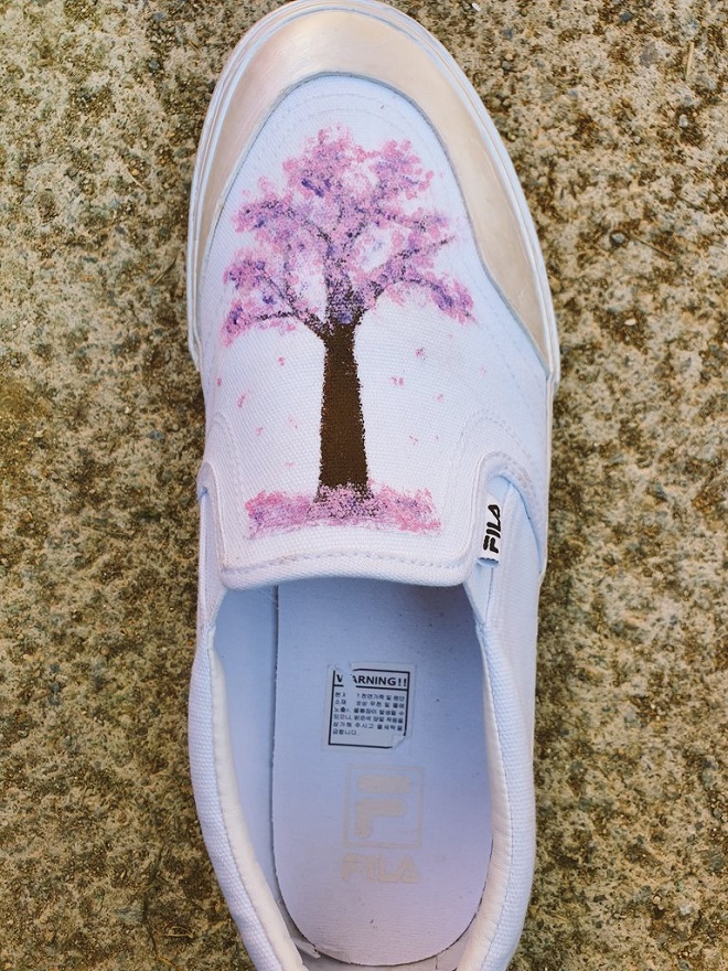 BTS, Jimin và J-Hope thiết kế giày, Jimin và J-Hope customize giày, giày Fila phong cách bts, Line Friends bts, tài thiết kế của BTS, Jimin và J-Hope trổ tài thiết kế