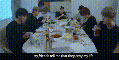 BTS, Jin, RM, ghen tị, Jin và RM ghen tị với người bình dị, Jin ghen tị với bạn bè, RM đứng nói này trông núi nọ, Tập 6 Break The Silence, ARMY, Kpop