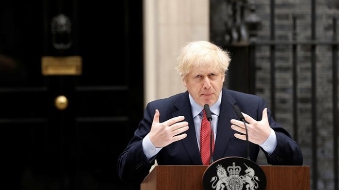 Thủ tướng Anh xuất hiện trước công chúng sau gần một tháng điều trị COVID-19