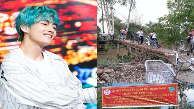 ARMY Việt lấy tên V BTS để từ thiện, xây cầu cho người nghèo tại Đồng Tháp