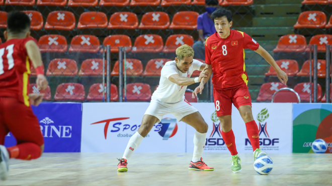 Kết quả  bóng đá Futsal Việt Nam 7-1 Timor Leste: Tuyển Việt Nam lên ngôi đầu bảng