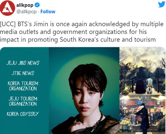BTS, Jimin, Hàn Quốc ngưỡng mộ Jimin BTS, Jin, Suga, Jungkook, J-Hope, Tin bts