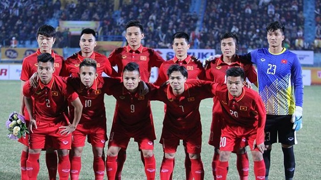BXH FIFA tháng 12/2017: Việt Nam là số 1 Đông Nam Á, hơn Thái Lan 18 bậc