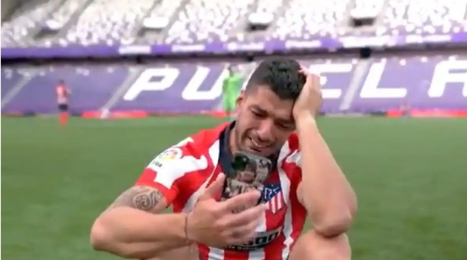 Atletico vô địch La Liga, Luis Suarez vô địch La Liga, Luis Suarez báo thù Barca, kết quả La Liga vòng 38, bảng xếp hạng La Liga, video Valladolid Atletico, Luis Suarez
