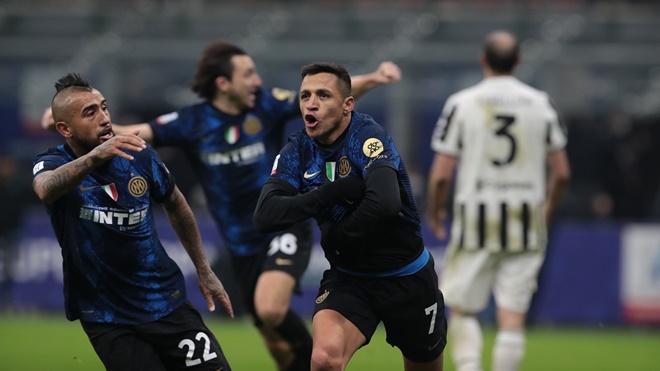 Inter 2-1 Juventus: Alexis Sanchez ghi bàn trong hiệp phụ, Inter đoạt siêu cúp Ý