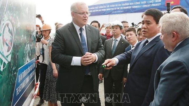 Thủ tướng Australia Scott Morrison ấn tượng về đường đua Công thức 1 Hà Nội