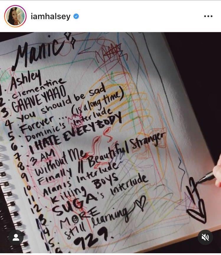 BTS, Suga BTS sáng tác cho Halsey, bài hát Halsey kết hợp Suga bts, 'SUGA's Interlude', album Manic, Finally//beautiful stranger
