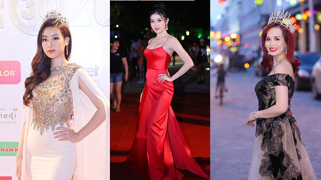 Ngắm dàn hoa hậu khoe sắc trên thảm đỏ Gala 30 năm Hoa hậu Việt Nam