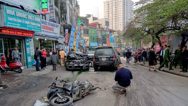 Xác định danh tính tài xế 'xe điên' đâm liên hoàn trên phố Ngọc Khánh