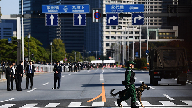 Nhật Bản thắt chặt an ninh ở Tokyo trước lễ diễu hành sau đăng quang của Nhật hoàng