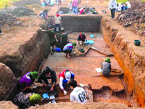 Hà Nội: Khai quật khảo cổ gò Dền Rắn thuộc Di chỉ khảo cổ học Vườn Chuối   