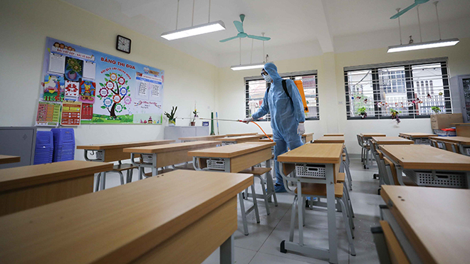 Hà Nội: Các trường học sẵn sàng đón học sinh trở lại trường